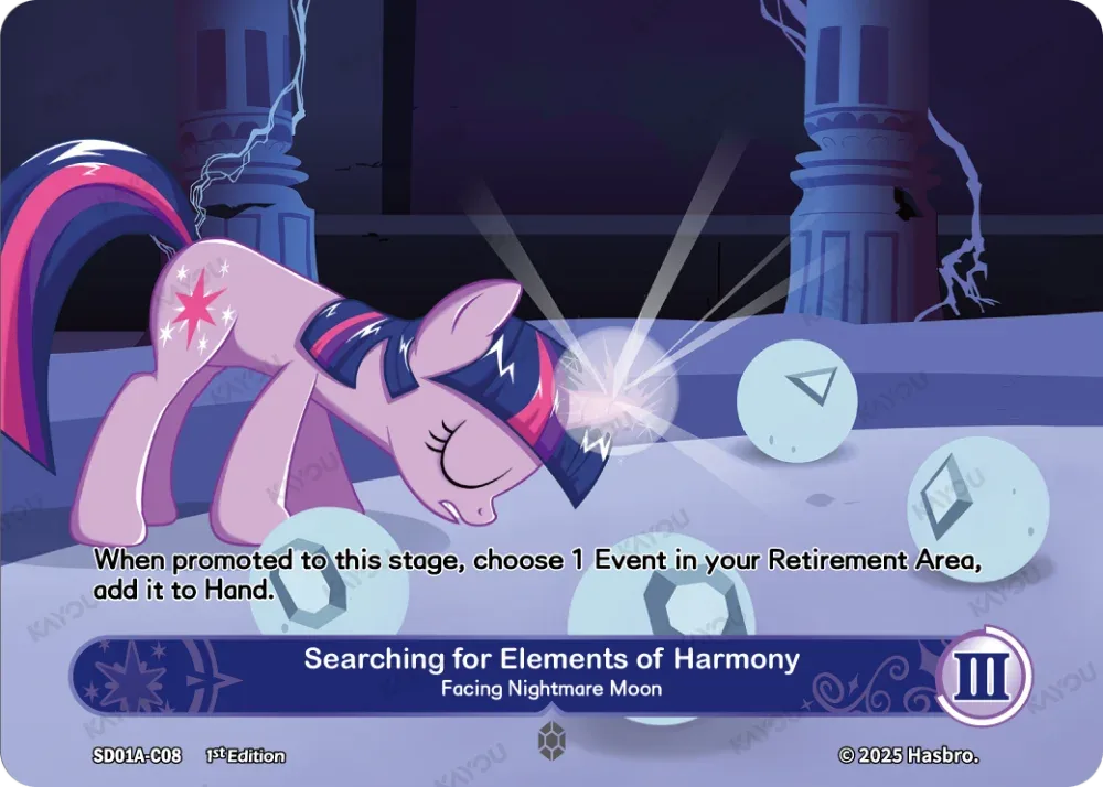 Searching for Elements of Harmony -- Facing Nightmare Moon