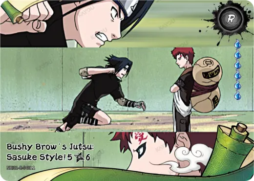 Bushy Brow's Jutsu: Sasuke Style! 5/6