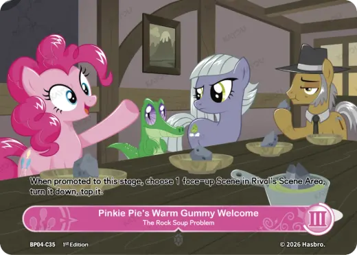 Pinkie Pie’s Warm Gummy Welcome-The Rock Soup Problem