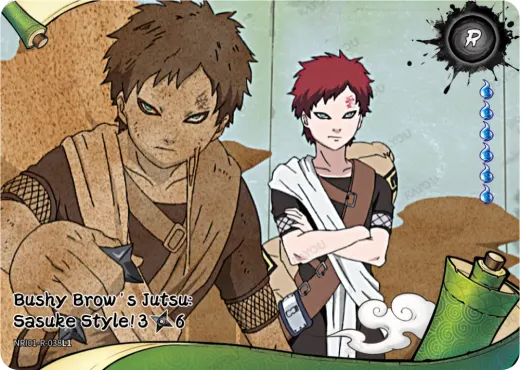 Bushy Brow's Jutsu: Sasuke Style! 3/6