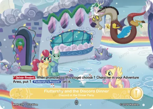 Fluttershy and the Discord Dinner-Discord at the Dinner Party