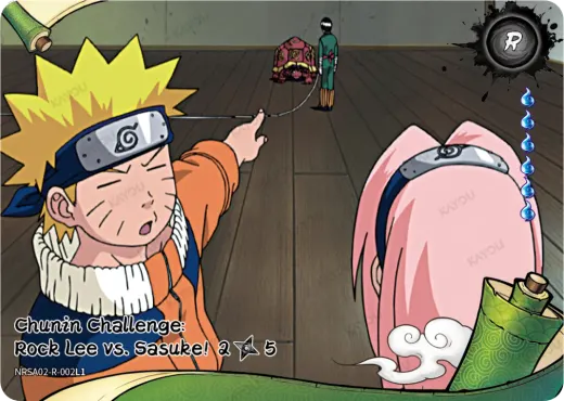 Chunin Challenge: Rock Lee vs. Sasuke! 2/5