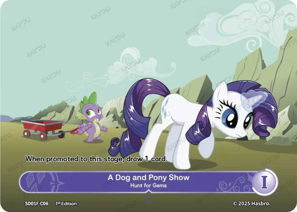 A Dog and Pony Show -- Hunt for gems